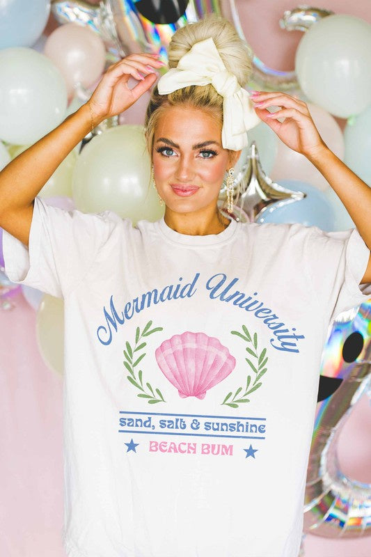 Mermaid University Graphic Tee