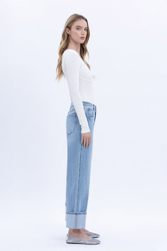 When & Where Wide Leg Vervet By Flying Monkey Jeans