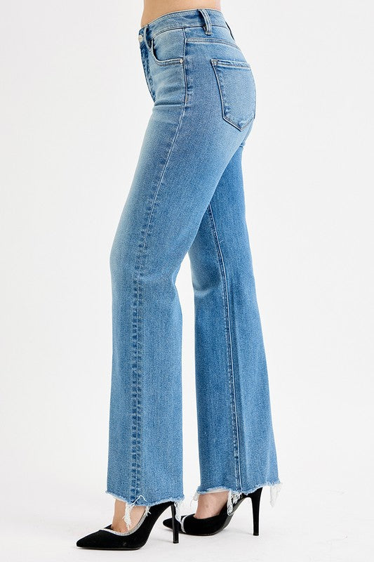 Words Of Wisdom Wide Leg Risen Jeans