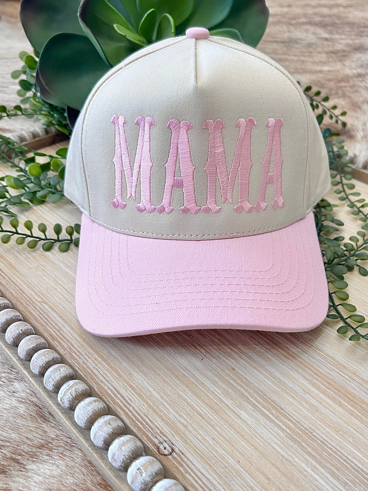 Pink Mama Embroidered Trucker Hat