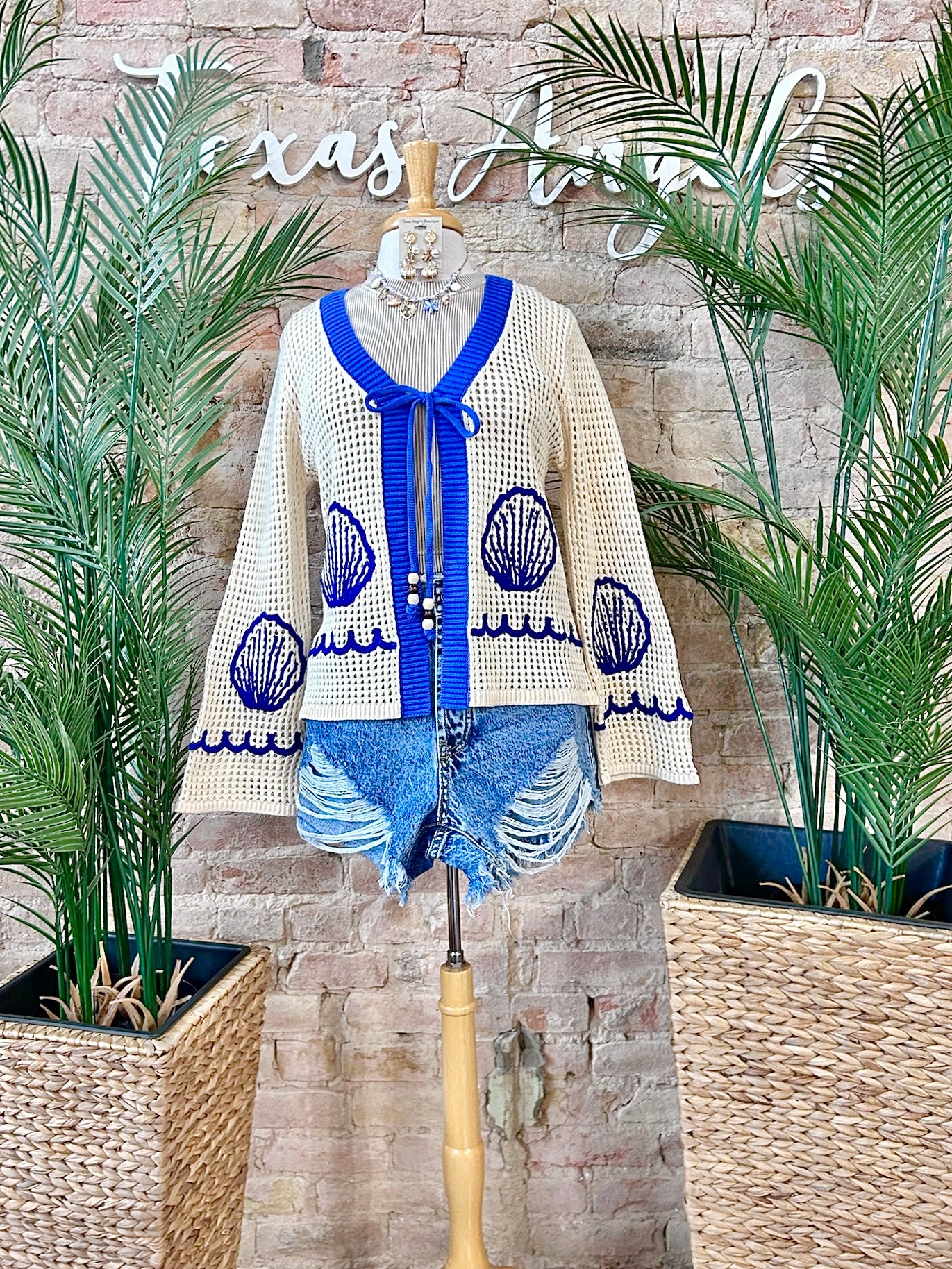 Sea Ya Later Shell Knit Cardigan