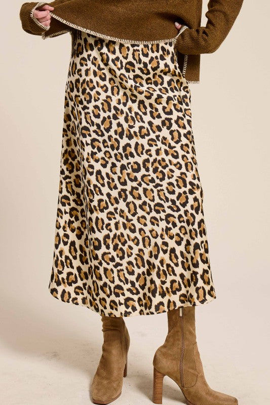 Like No Other Light Leopard Print Mid Maxi
