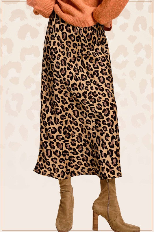 Like No Other Dark Leopard Print Mid Maxi