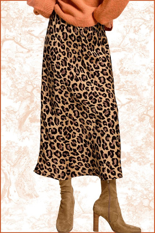 Like No Other Dark Leopard Print Mid Maxi