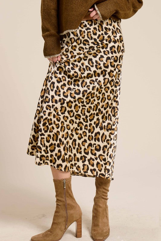 Like No Other Light Leopard Print Mid Maxi