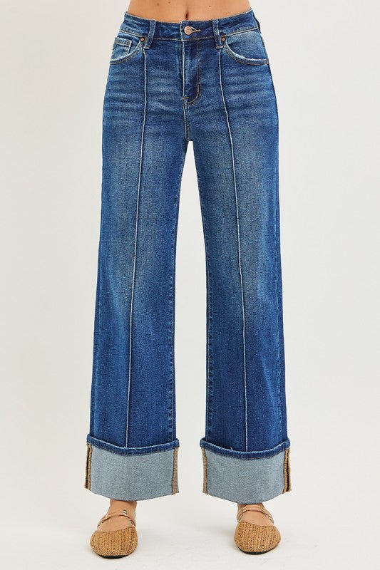 Wishing You The Best Wide Leg Risen Jeans
