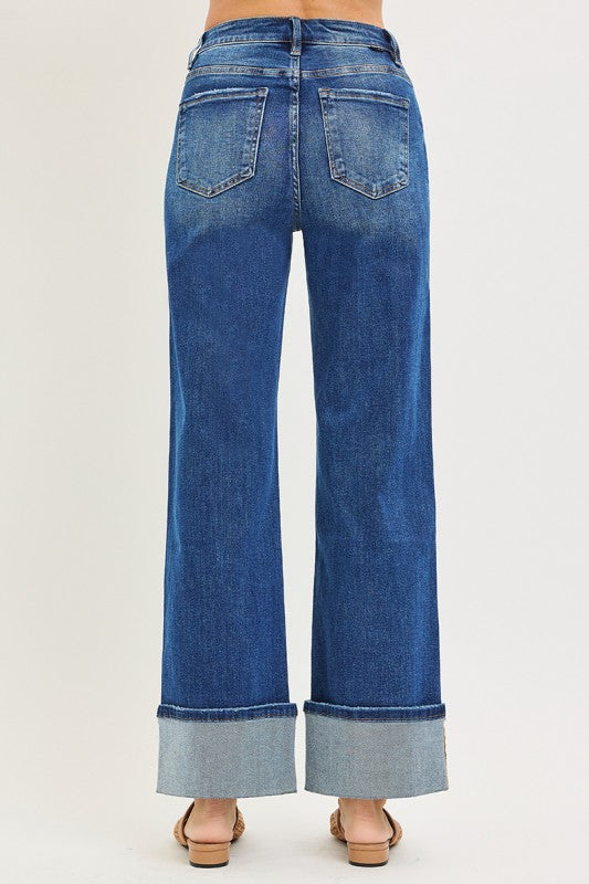 Wishing You The Best Wide Leg Risen Jeans