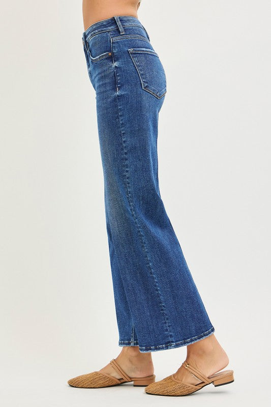 A Dream Come True Dark Wash Straight Leg Risen Jeans