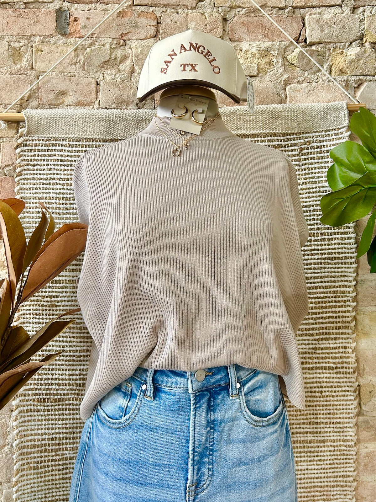She's From Texas Mocha Crop Top