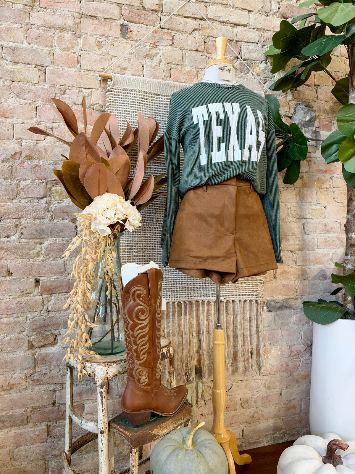 Texas On My Mind Olive Sweatshirt