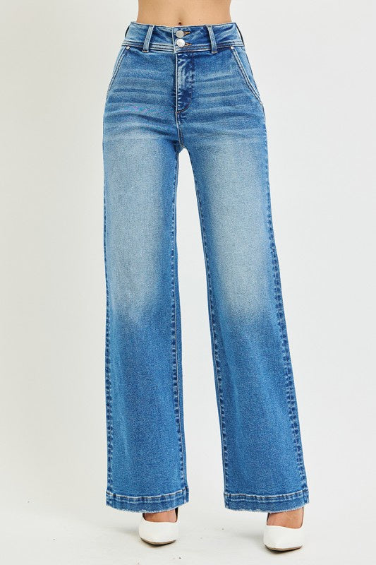 The Right Way Wide Leg Risen Jeans