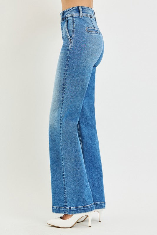 The Right Way Wide Leg Risen Jeans