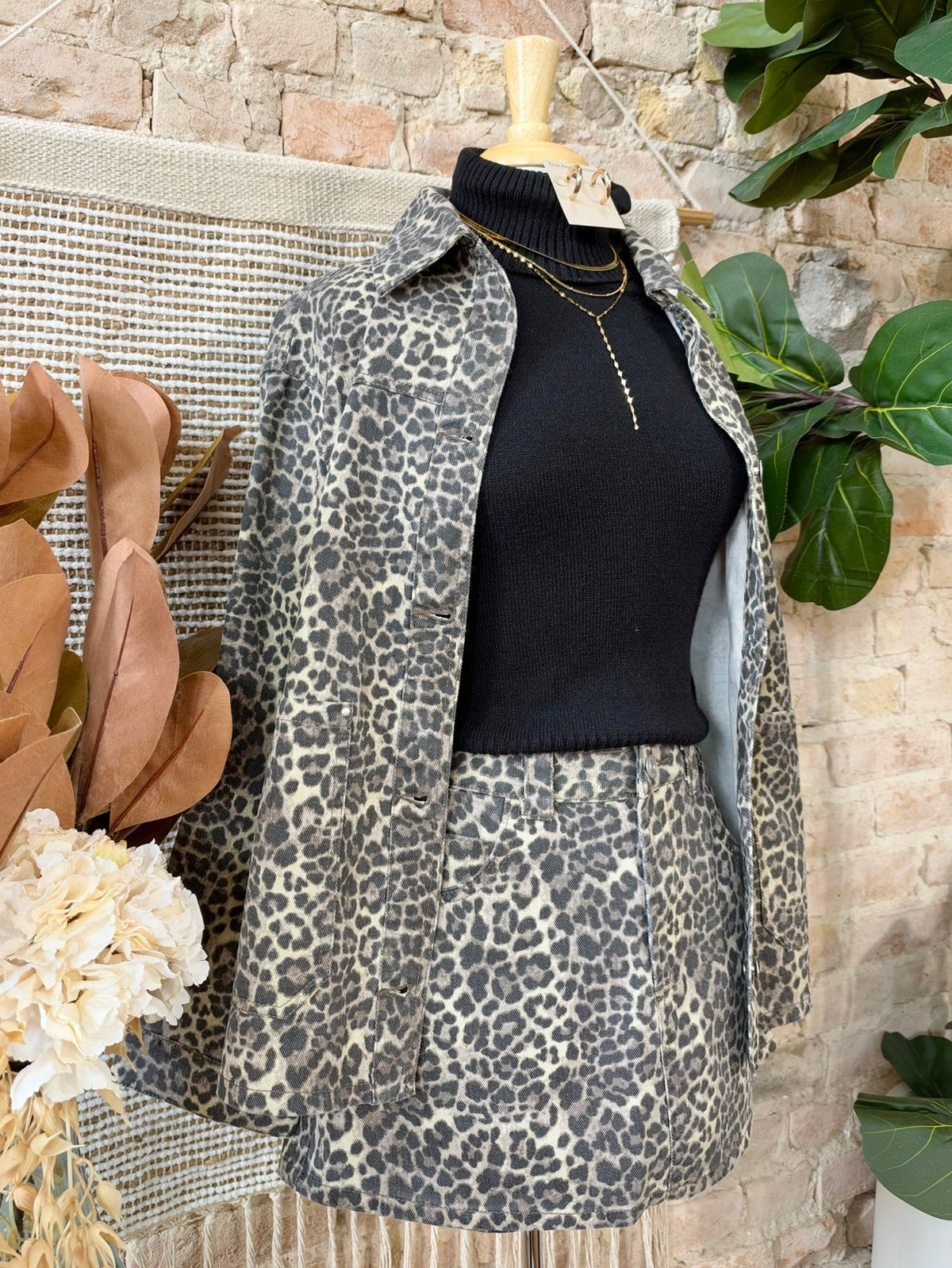 Live, Laugh & Leopard Print Jacket
