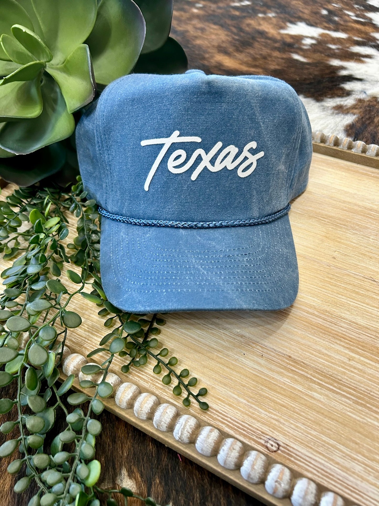Blue Texas Trucker Cap