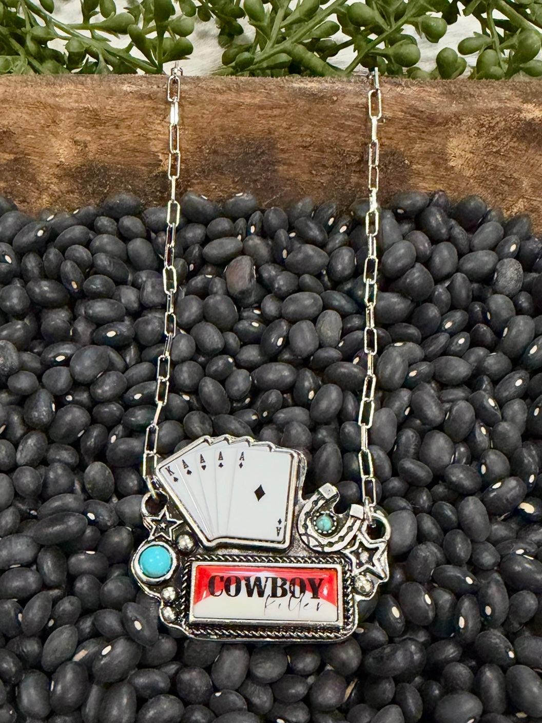 Cowboy Killer Poker Necklace