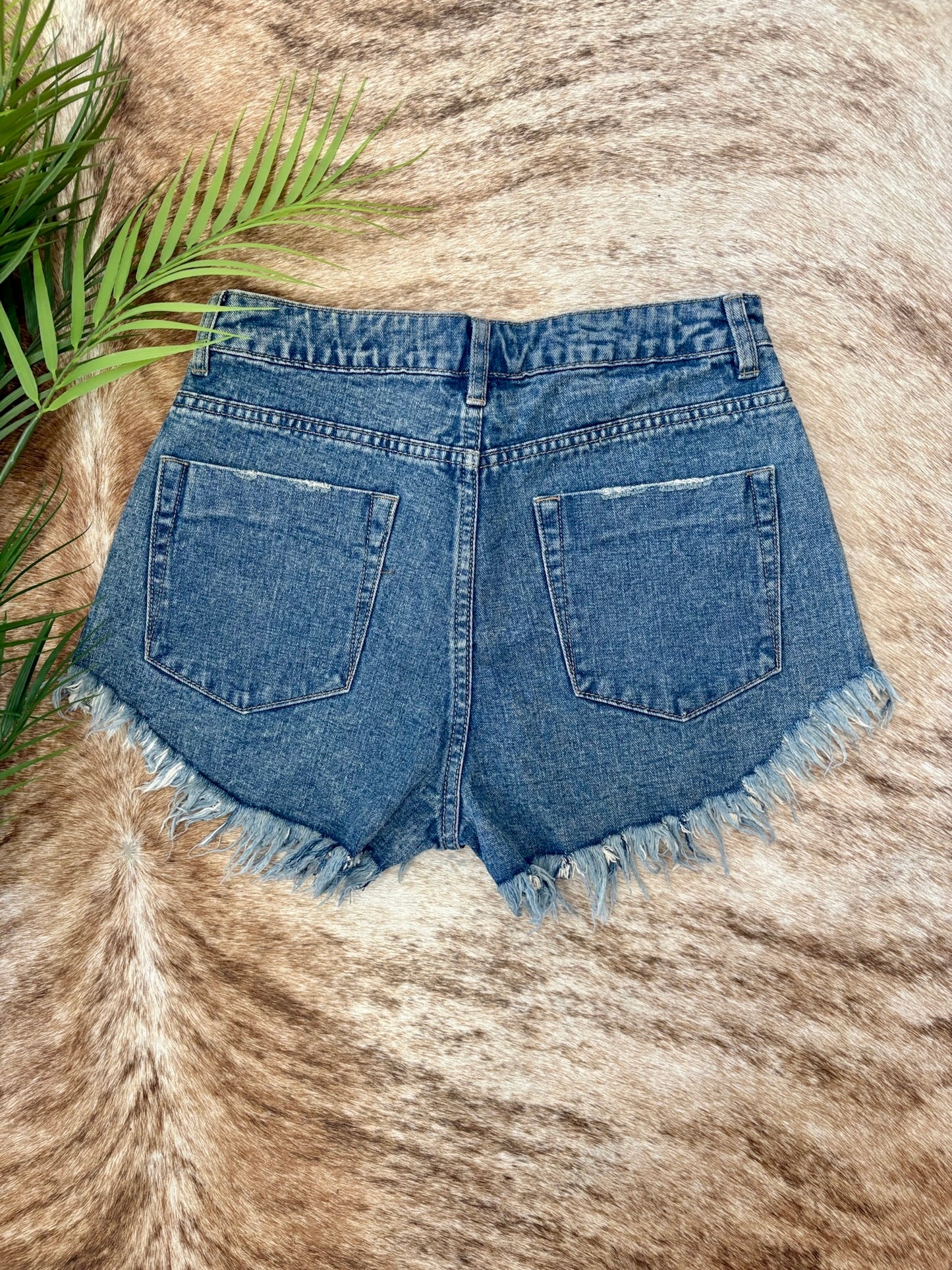 Days Like These Medium Wash Denim Shorts