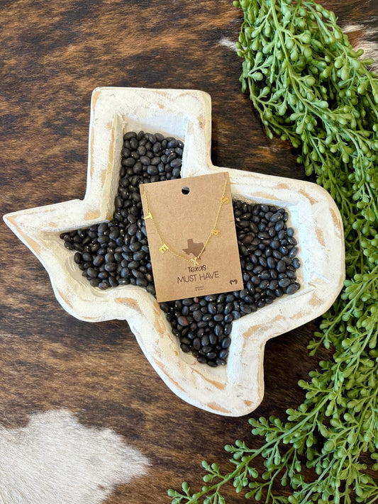 Gold Texas Charm Necklace