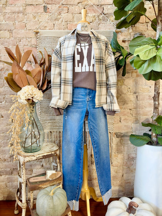 Texas On My Mind Brown Sweatshirt