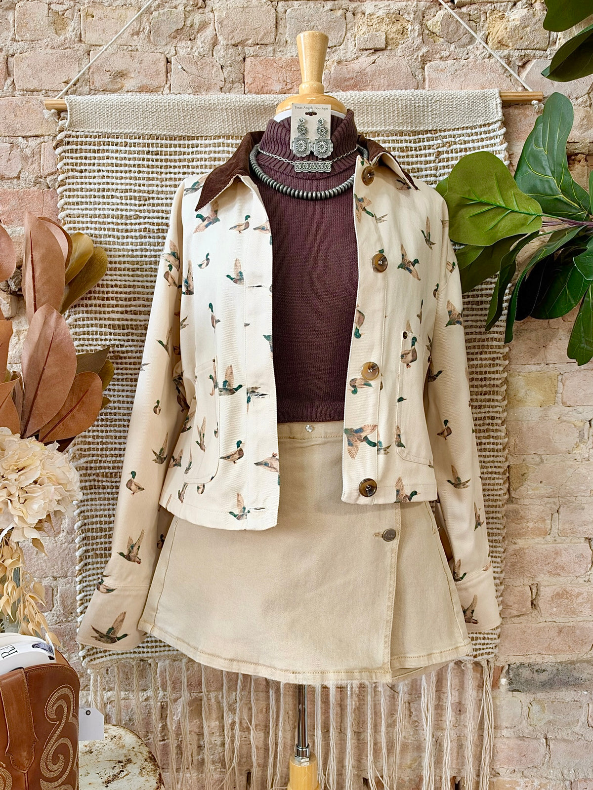 The Truth Will Set You Free Brown Sleeveless Turtleneck Top