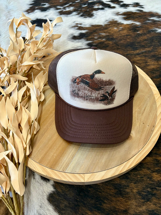 Mornin’ Sweet Mallard Brown Trucker Hat