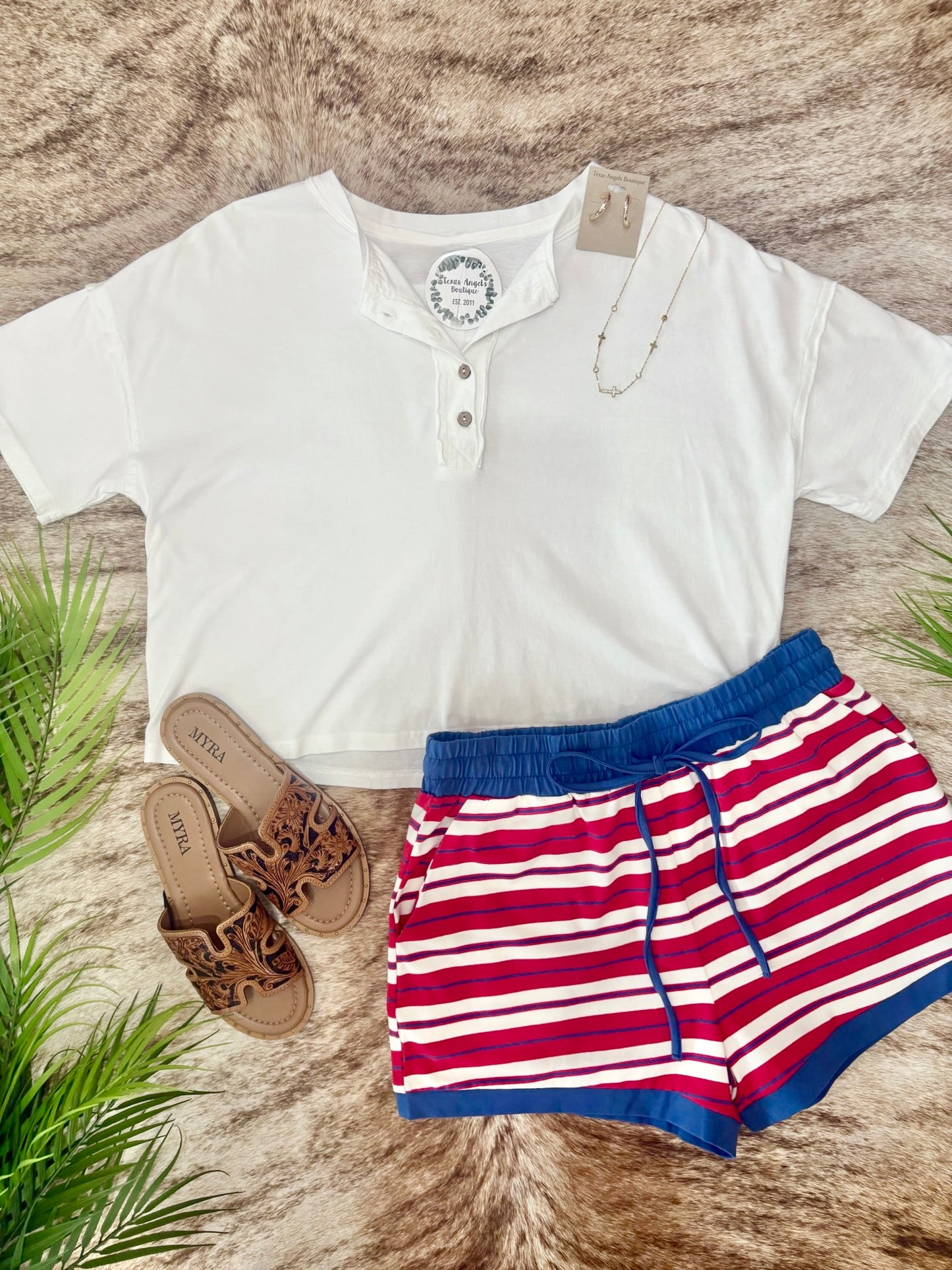 Let’s Jump In The Water Oversized White Top