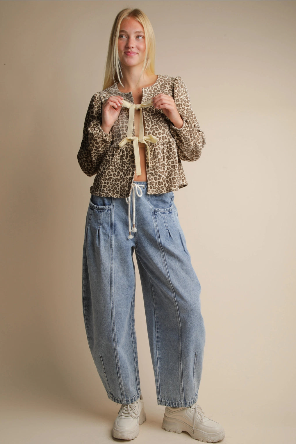Never Leavin' You Leopard Print Blouse