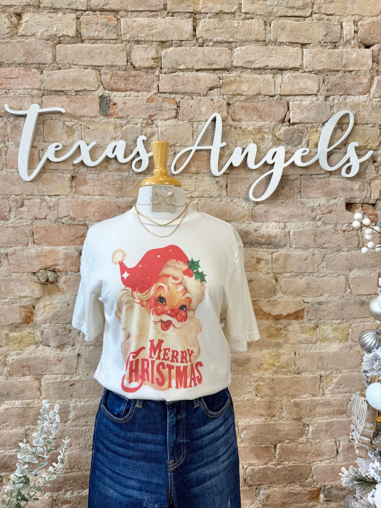 50% Off - Vintage Santa Clause Graphic Tee