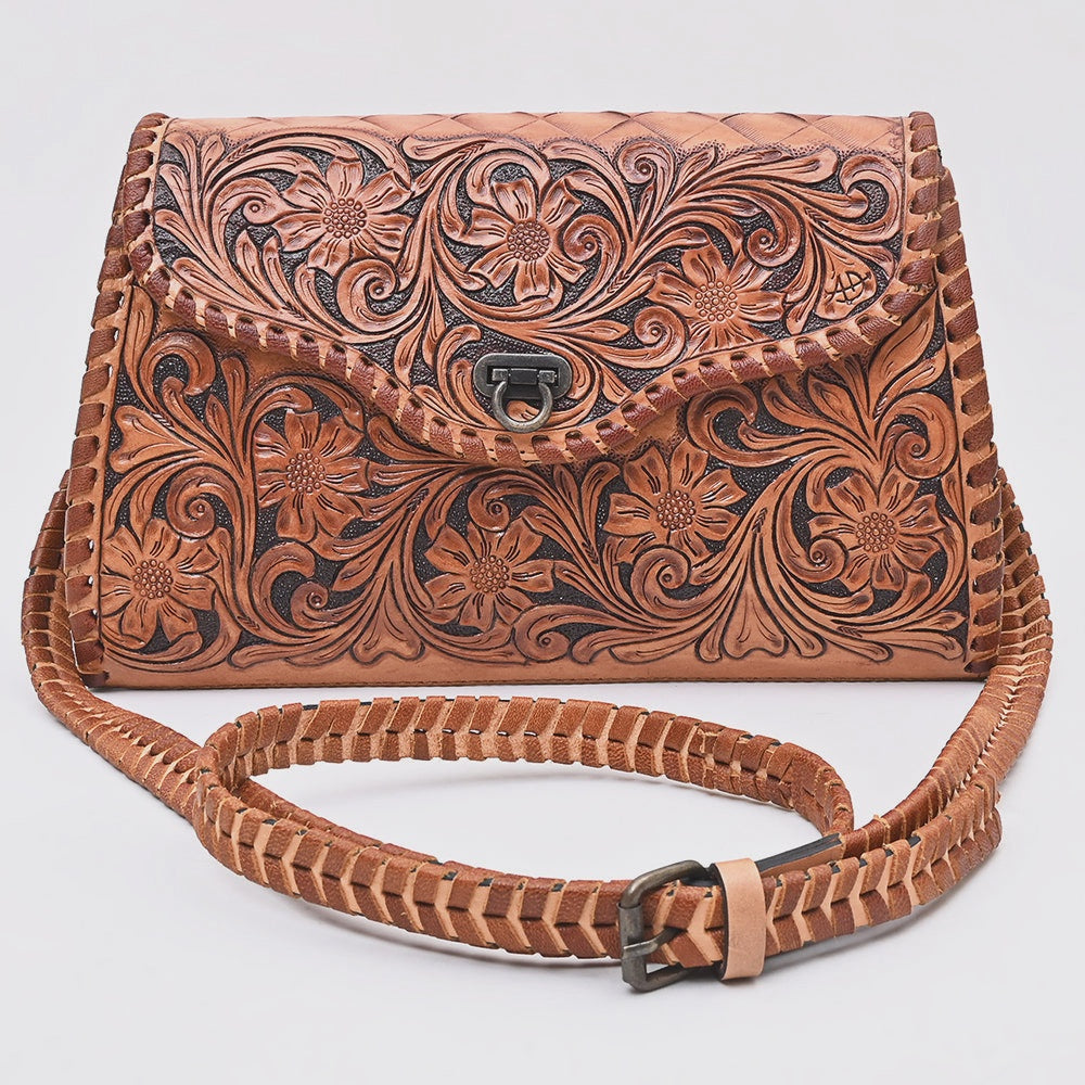 American Darling Tooled Leather Crossbody