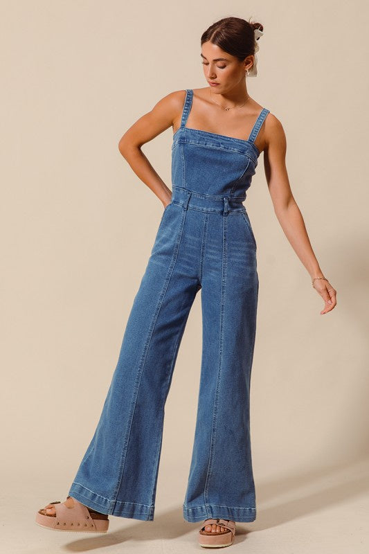 Livin' The Dream Denim Jumpsuit