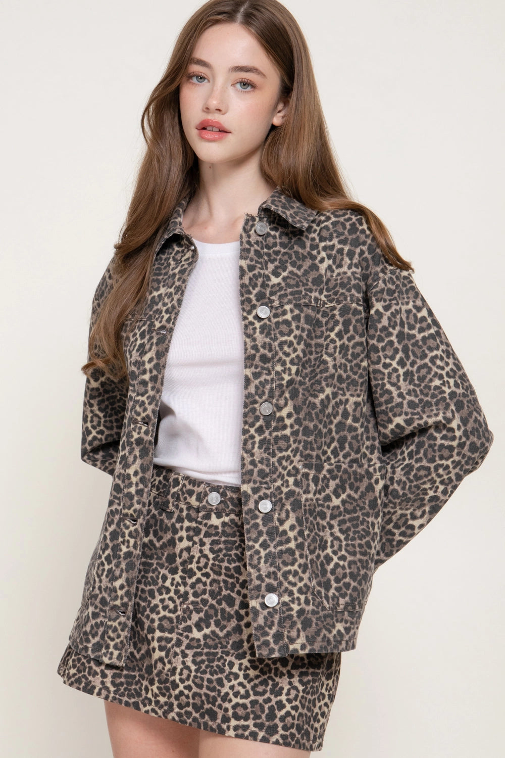 Live, Laugh & Leopard Print Jacket