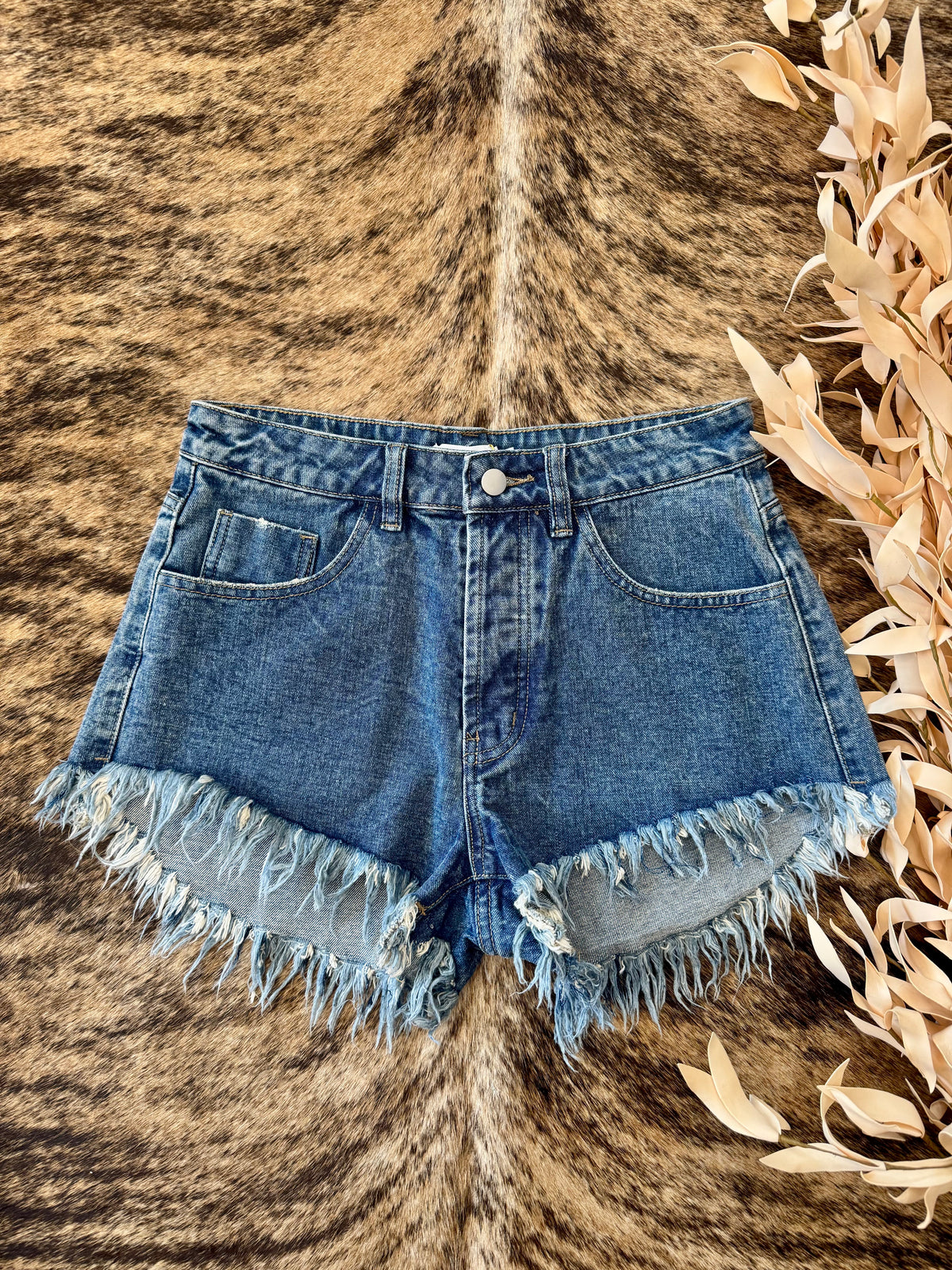 Days Like These Medium Wash Denim Shorts