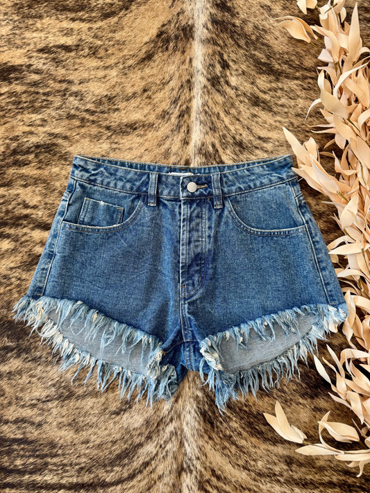Days Like These Medium Wash Denim Shorts