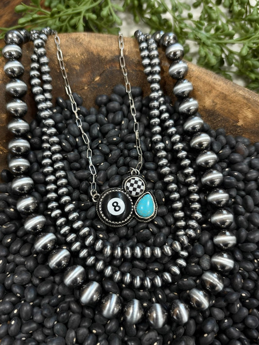 Silver Beaded Layered Necklace