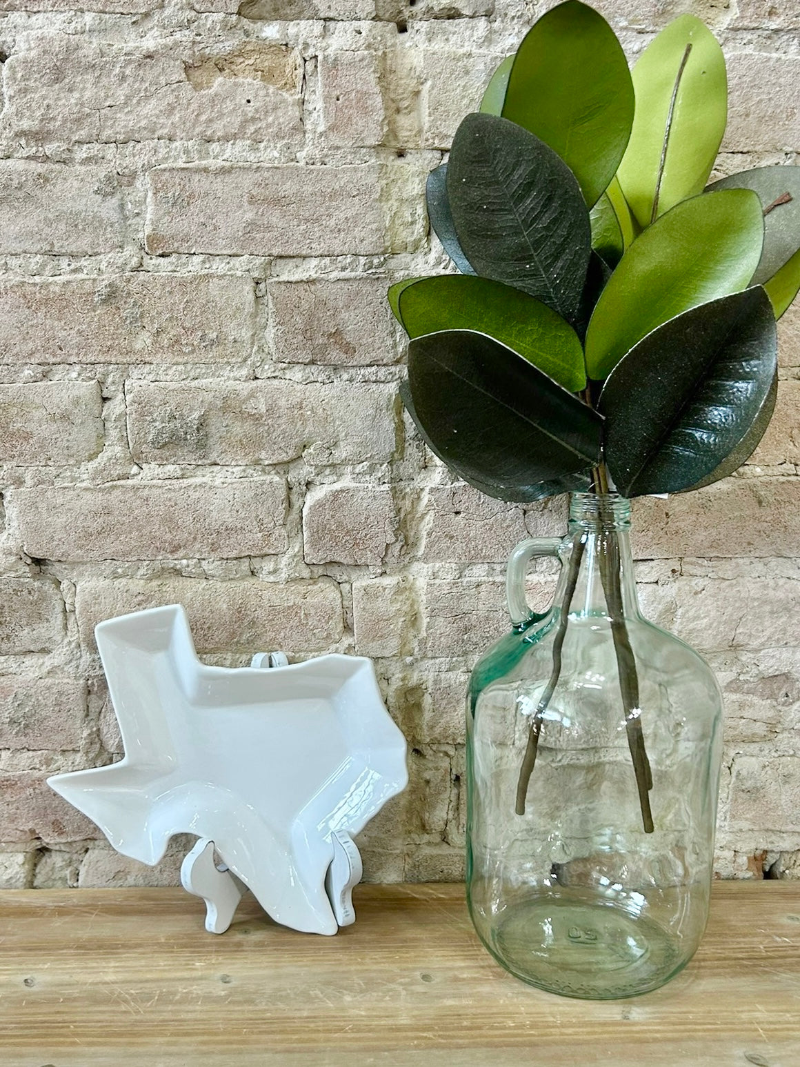 Medium White Texas Shaped Platter