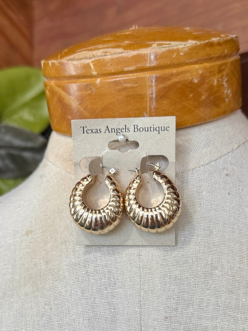 Gold Shell Earrings