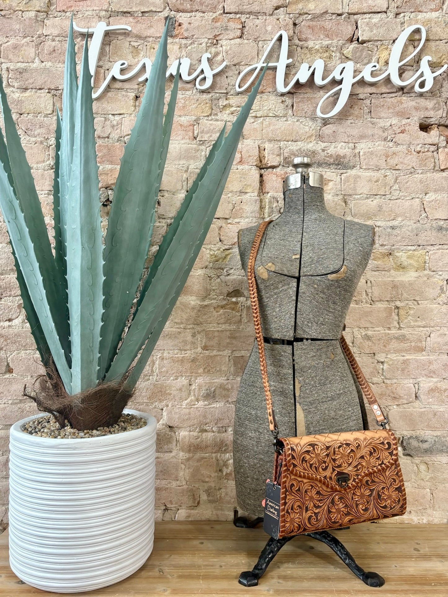 American Darling Tooled Leather Crossbody