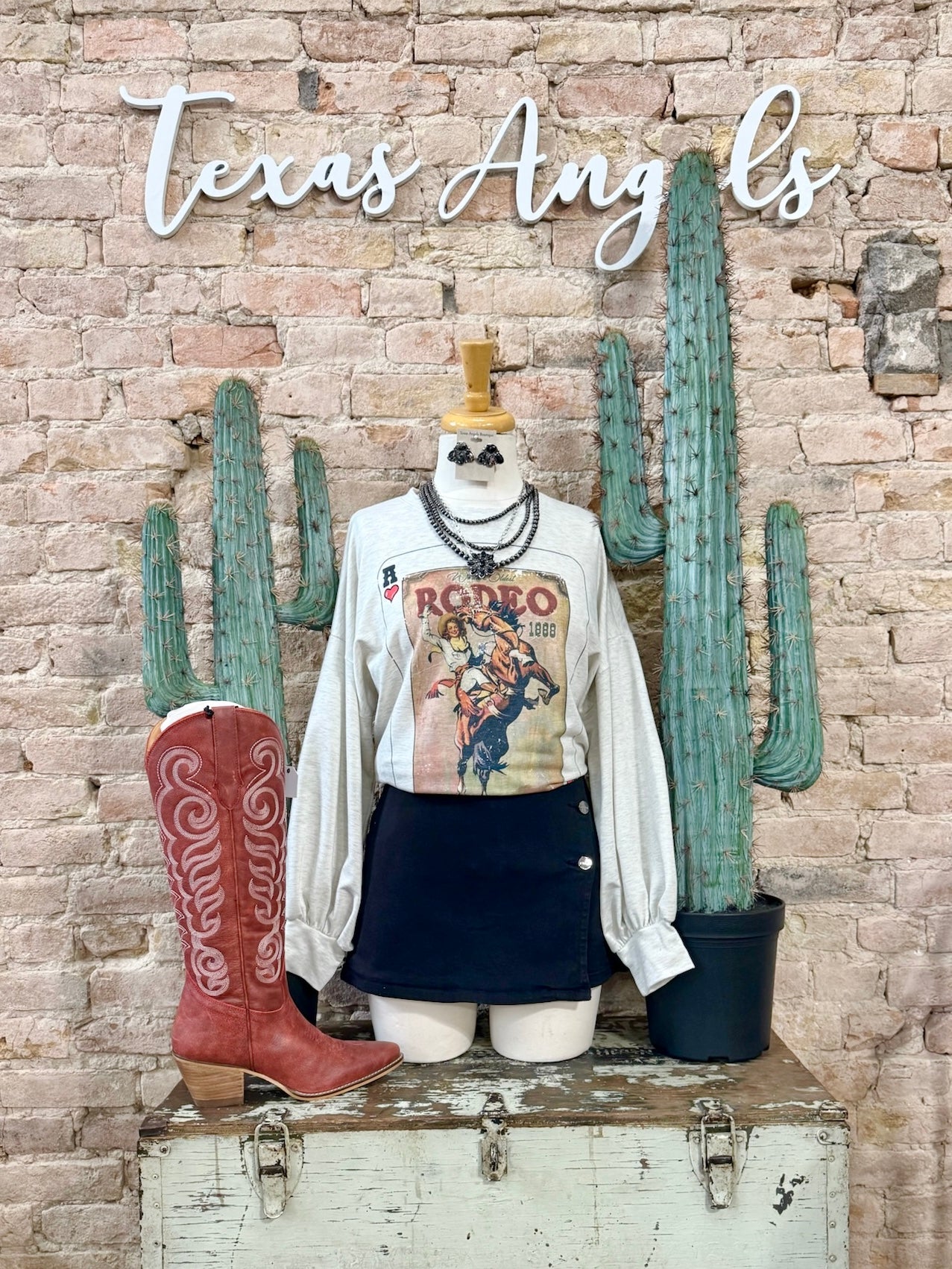 She’s Just A Rodeo Cowgirl Graphic Shirt