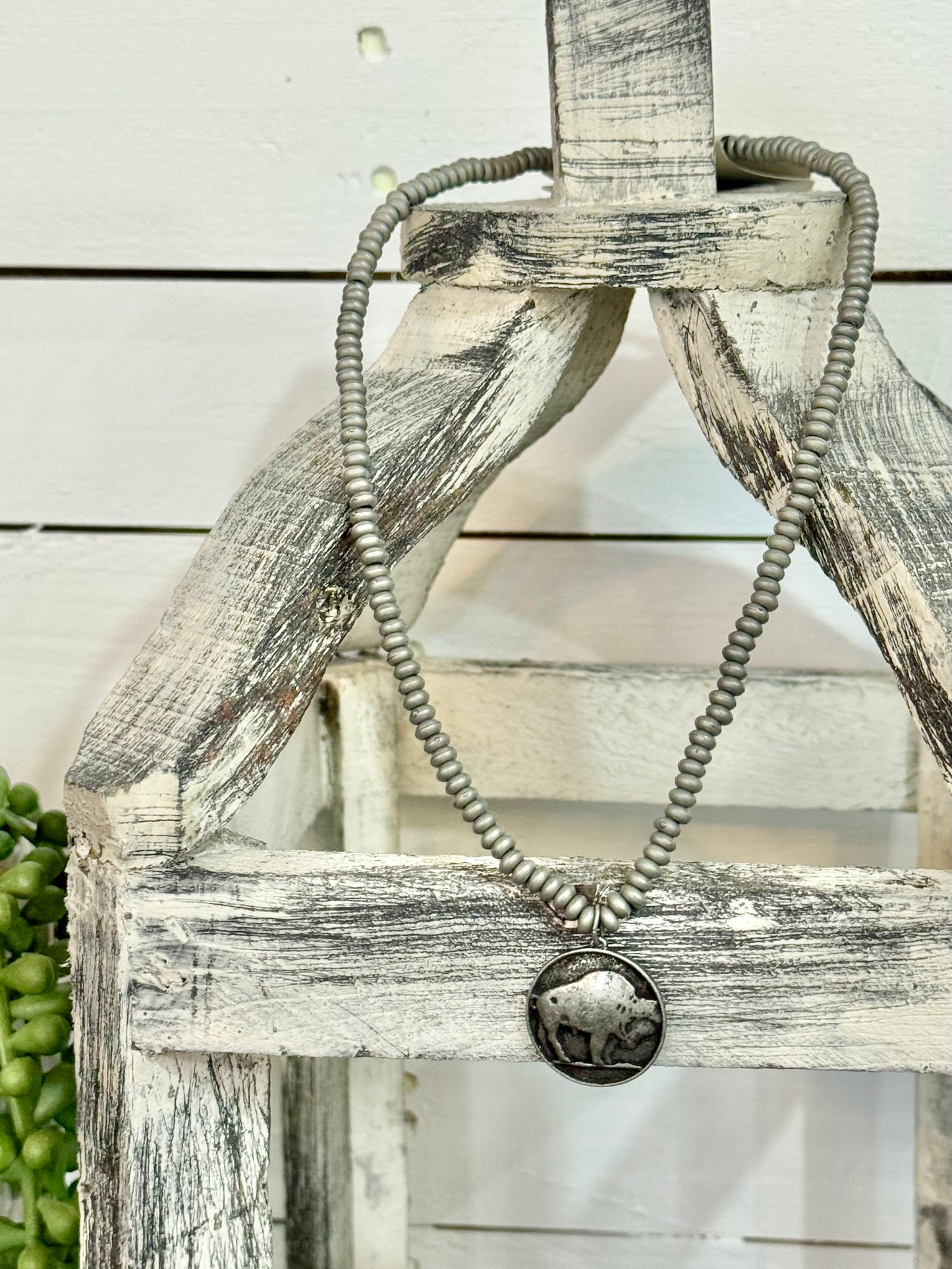 Buffalo Coin Pendant Necklace