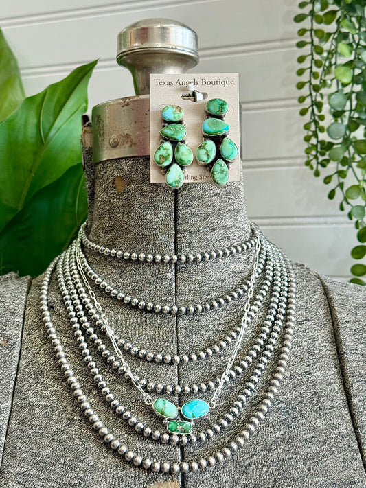 5MM Sterling Silver Navajo Pearl Necklaces