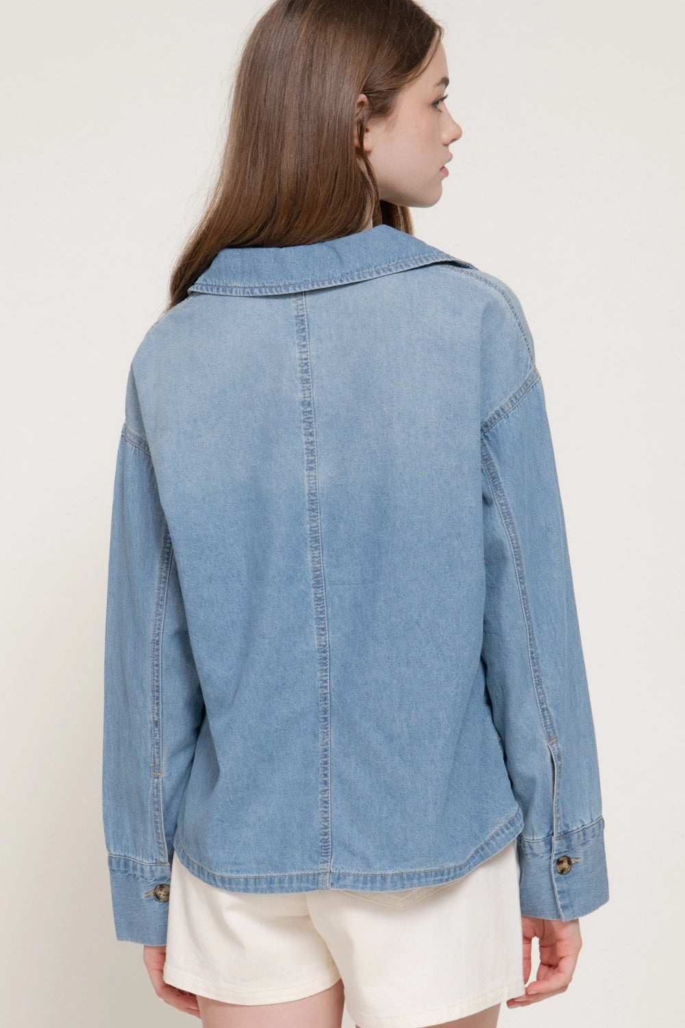 Gone Bird Hunting Chambray Blouse