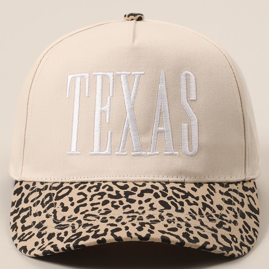 White Texas Embroidered Trucker Hat
