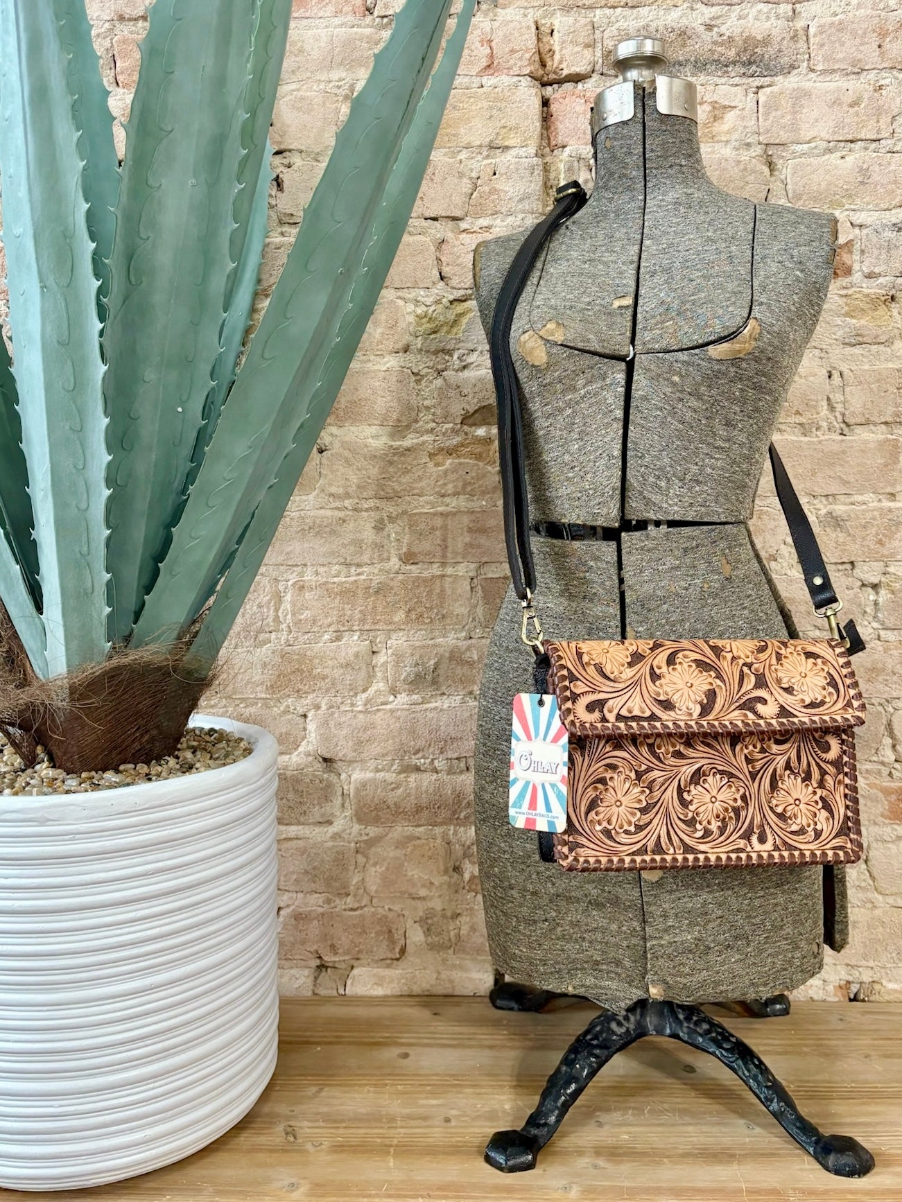 O'Hlay Tooled Leather Crossbody