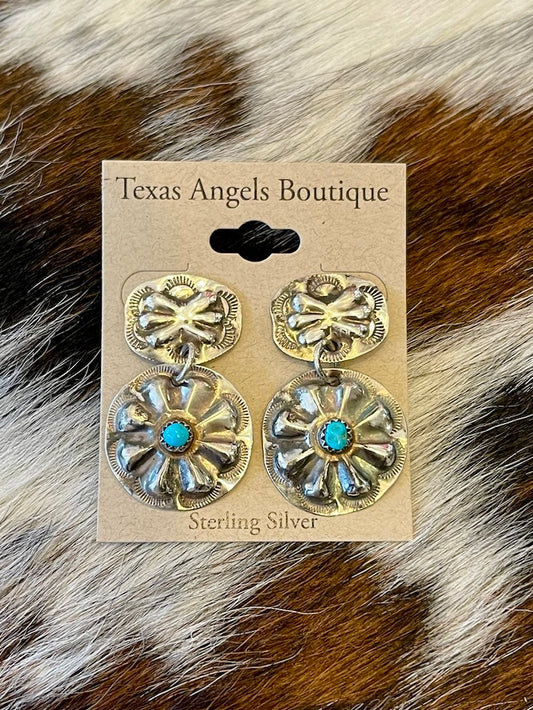 Sterling Silver Dangle Post Earrings