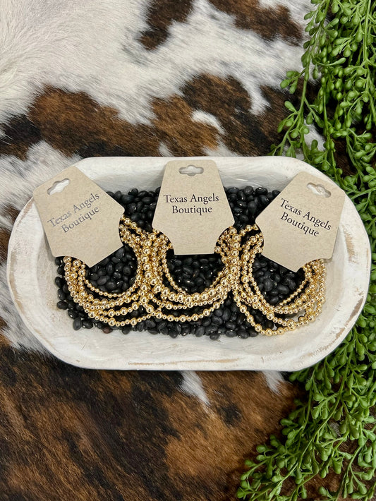 Gold Strechty Bracelet Set