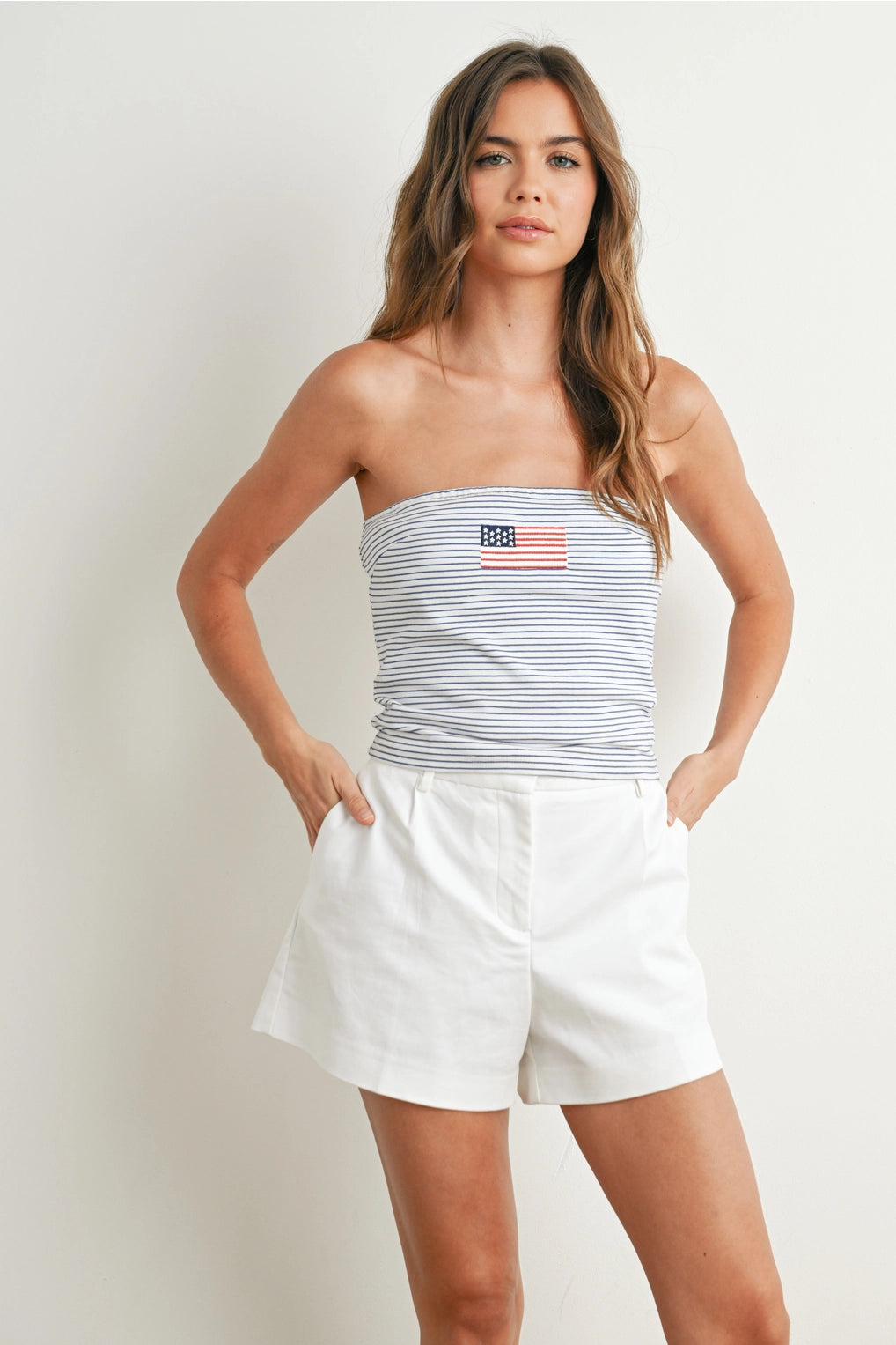 40% Off - USA Striped Tube Top