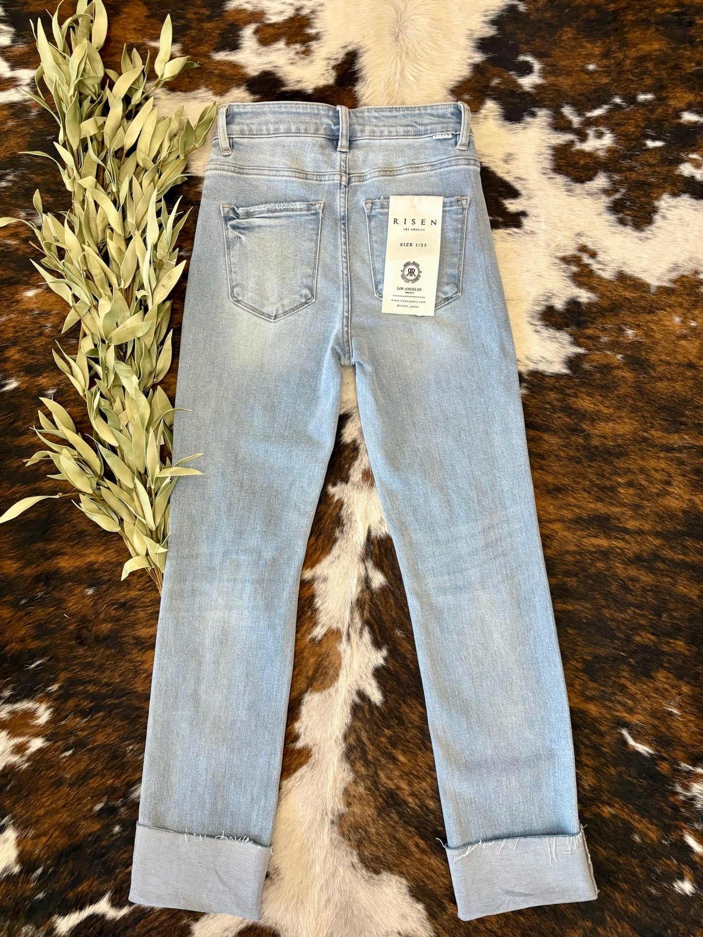 Can You Keep A Secret Straight Leg Risen Jeans