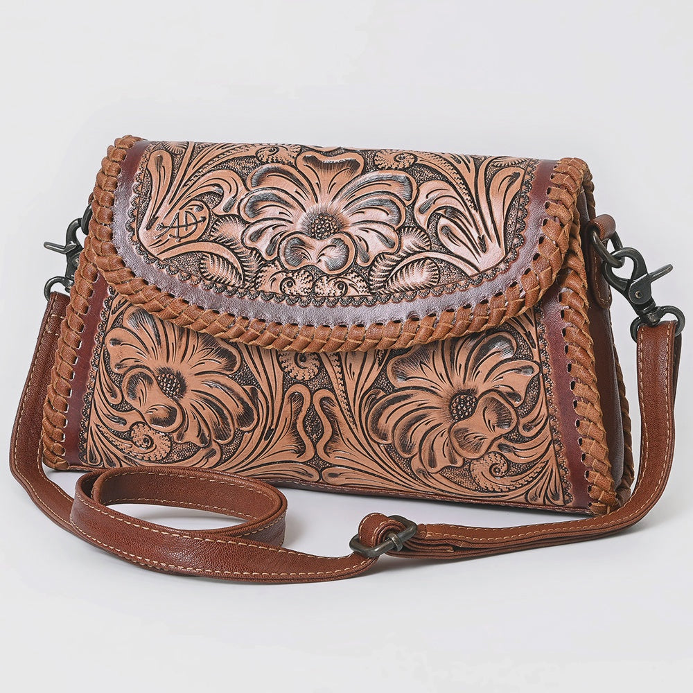 American Darling Tooled Leather Crossbody