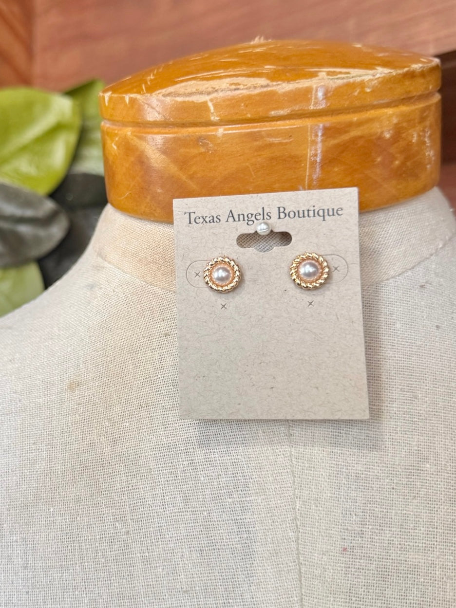 Pearl Stud Earrings