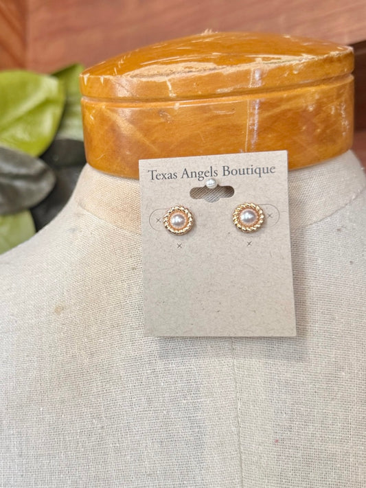 Pearl Stud Earrings
