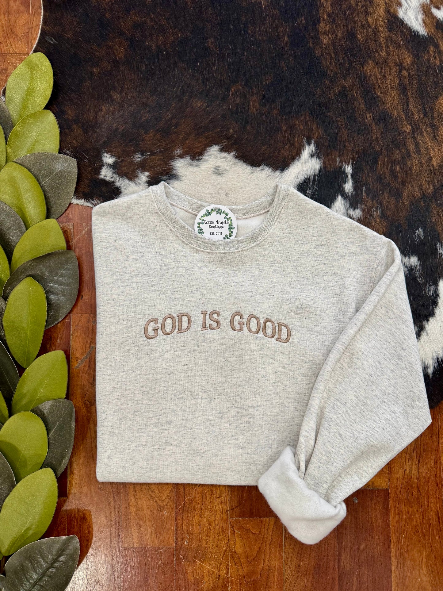 40% Off - Oatmeal God Is Good Sweatshirt